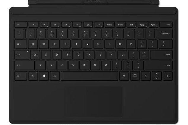 Microsoft Surface Pro Signature Type Cover | Zwart | QWERTY, Computers en Software, Tablet-hoezen, Zo goed als nieuw, Ophalen of Verzenden