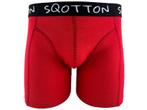 Boxershort - SQOTTON® - Basic - Rood, Kleding | Heren, Ondergoed, Verzenden