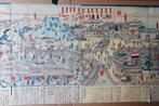 Rare Original Woodblock Print Pentaptych - View of Tsukiji