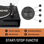Lenco Platenspeler met Bluetooth - Vier ingebouwde Speakers, Verzenden, Zo goed als nieuw