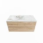 MONDIAZ VICA-DLUX 100cm badmeubel onderkast Washed Oak 2, Ophalen of Verzenden, Nieuw, Bad
