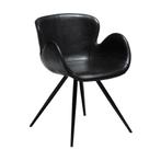 *WOONWINKEL* Dan-Form Gaia Design Stoel Zwart Kunstleer Met, Verzenden, Nieuw, Zwart