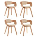 Eetkamerstoelen 2 st gebogen hout | Retourdeal | 70%, Huis en Inrichting, Stoelen, Ophalen of Verzenden, Nieuw, Wit, Twee