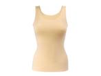 Dames onderhemd - microfiber - naadloos - Beige, Kleding | Heren, Ondergoed, Verzenden