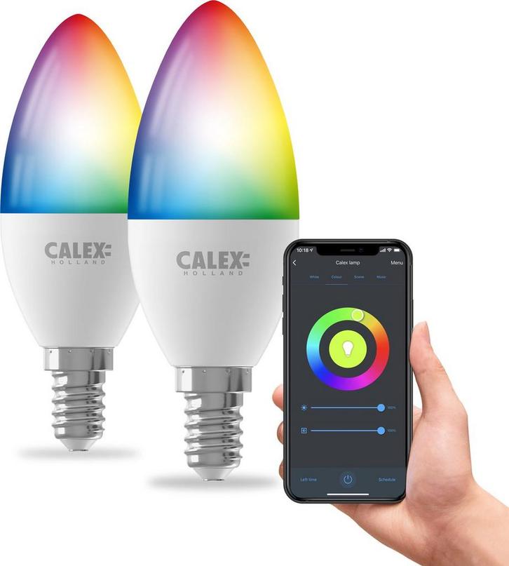 Calex Slimme Lamp - Set van 2 stuks - Wifi LED Verlichting -, Huis en Inrichting, Lampen | Losse lampen, Zo goed als nieuw, Ophalen of Verzenden