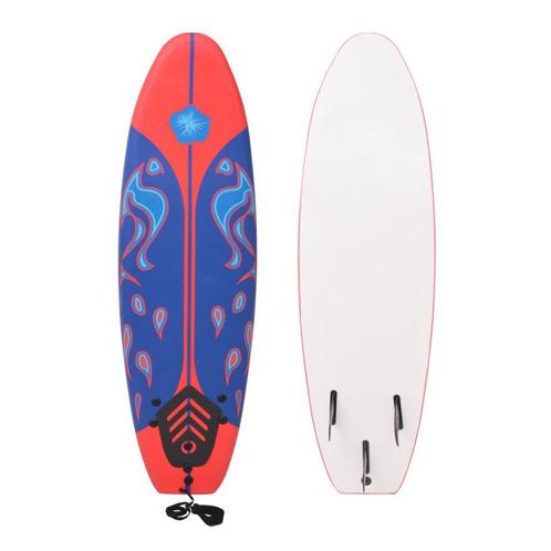Surfboard blauw en rood 170 cm (Outdoor-Buitensport), Caravans en Kamperen, Kampeeraccessoires, Nieuw, Verzenden