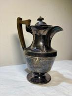 Theepot - Art Deco Theepot met Gecombineerd Metaal en Houten, Antiek en Kunst