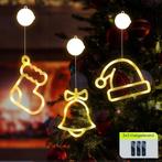 Kerstverlichting Raam Kerstbel + Kerstsok + Kerstmuts -, Diversen, Verzenden, Nieuw