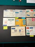 Envelop (8) - Zwitserland - 8 vliegende enveloppen Luchtpost, Gestempeld
