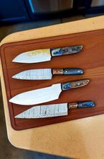 Set of 4, Hand-Forged with TWISTED and shine Steel, Japanese