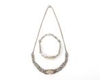 Tweede gehalte zilveren set, armband + collier, Fons Reggers, Gebruikt