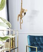 PLAFONDLAMP AAP GOUD CM Ø 27X32X60, Huis en Inrichting, Lampen | Hanglampen, Ophalen of Verzenden, Nieuw