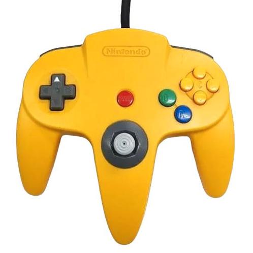 Nintendo N64 Controller - Geel (Meganisch pookje), Spelcomputers en Games, Spelcomputers | Nintendo Consoles | Accessoires, Zo goed als nieuw