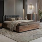 Houten Bed Siena - Bruin - Bedrame 160 x 200, Huis en Inrichting, Slaapkamer | Bedden, Verzenden, Nieuw