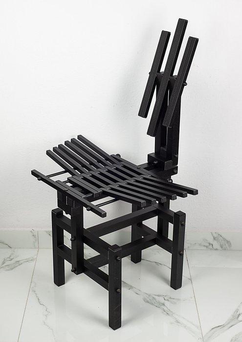 Anacleto Spazzapan - Stoel - Aluminium - Aluminium stoel, Antiek en Kunst, Kunst | Designobjecten