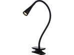 Lucide ZOZY - Klemlamp - LED 3 StepDim - 1x4W 3000K - Zwart, Verzenden, Zo goed als nieuw
