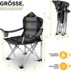Campingstoel - Visstoel - Vouwstoel - Kampeerstoel - Grijs -, Verzenden, Zo goed als nieuw