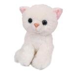 Knuffel Kat Wit Effen - 14 cm NIEUW, Kinderen en Baby's, Speelgoed | Knuffels en Pluche, Ophalen of Verzenden, Nieuw