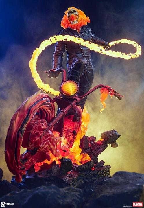 Marvel Premium Format Statue Ghost Rider (Classic Variant) 5, Verzamelen, Film en Tv, Nieuw, Ophalen of Verzenden