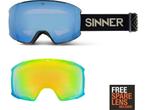 SINNER - BOREAS SKIBRIL - Mat Zwart - Unisex - One Size, Verzenden, Zo goed als nieuw