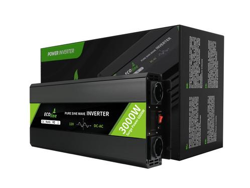 Omvormer 12V Naar 220V/230V - 3000w  - Zuivere sinus, Computers en Software, Accu's en Batterijen, Nieuw, Verzenden