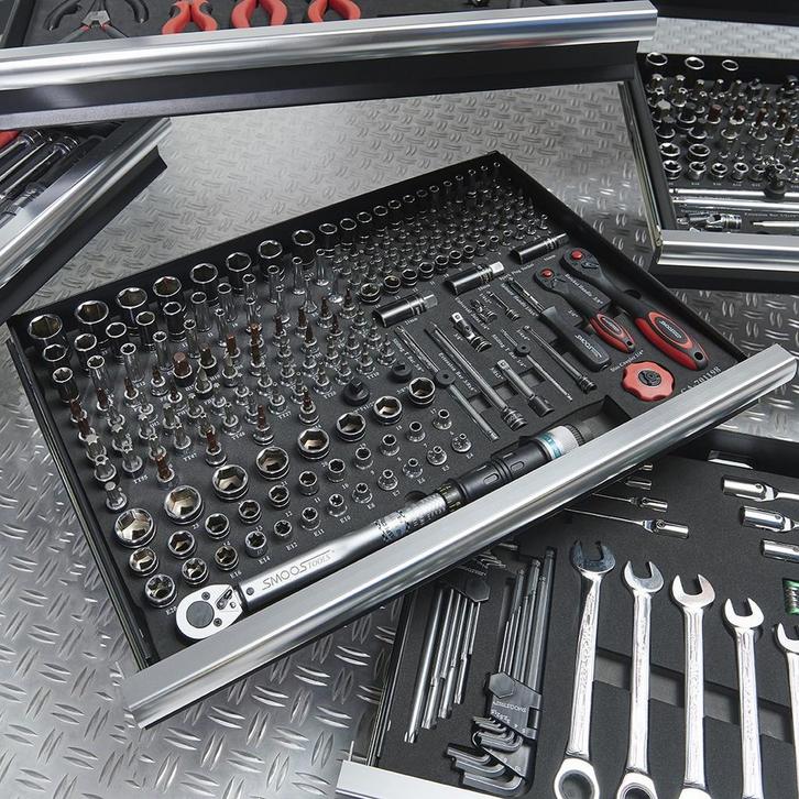 Smoos 198-delige dopsleutelset 1/4 en 3/8  Softmodule -, Doe-het-zelf en Verbouw, Gereedschap | Handgereedschap, Nieuw, Ophalen of Verzenden