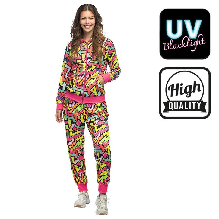 Trainingspak Street Art Babe UV, Kleding | Dames, Carnavalskleding en Feestkleding, Nieuw, Ophalen of Verzenden