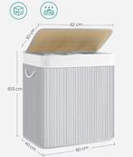 Wasmand met Deksel en 3 Compartimenten – Bamboe, Verzenden, Nieuw