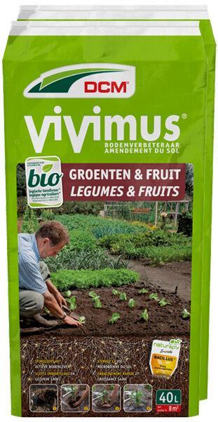 20 x 40L DCM Bio Vivimus® Groenten & Fruit, Tuin en Terras, Aarde en Mest, Ophalen of Verzenden