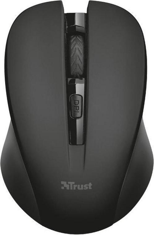 Trust Mydo - Stille Draadloze Muis - Zwart, Computers en Software, Muizen, Verzenden