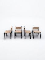 Molteni - Afra e Tobia Scarpa - Stoel (4) - Meester - Staal,, Antiek en Kunst, Antiek | Meubels | Stoelen en Banken