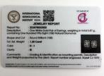Oorstekers - 18 karaat Witgoud - 1.30ct. tw. Diamant