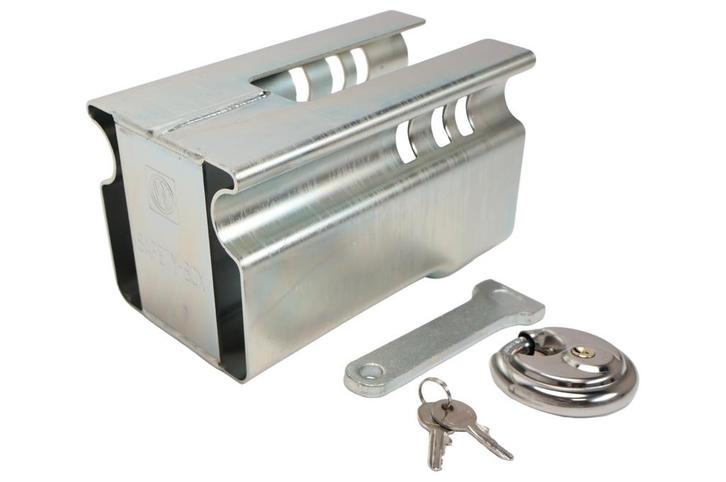 Disselslot koker Albe - premium - zilver - staal - incl., Auto diversen, Aanhangwagen-onderdelen, Ophalen of Verzenden