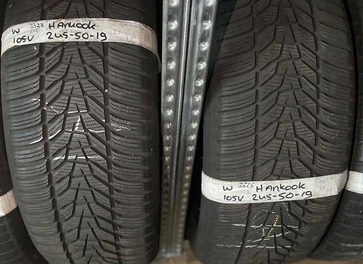 2x245-50-19 Hankook Winter 2x7.5m €75 Per Band 245 50 19, Auto-onderdelen, Banden en Velgen, 19 inch, Winterbanden, 245 mm, Personenwagen