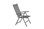 Showroommodel Verona verstelbare dining tuinstoel antraciet, Ophalen of Verzenden, Nieuw