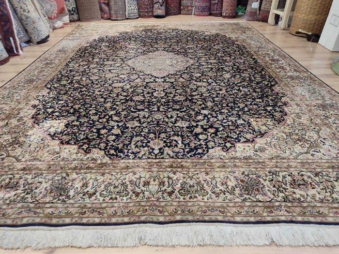 Ghoum - Vloerkleed - 3.5 m - 2.5 m - Zijden Kasjmier Bloemen, Huis en Inrichting, Stoffering | Tapijten en Kleden