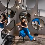 Spiegel - Livion Brens - Rond - Hangspiegel in Frame - 110cm, Huis en Inrichting, Woonaccessoires | Spiegels, Ophalen of Verzenden