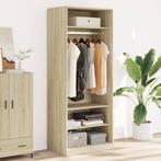 vidaXL Kledingkast 80x50x200 cm bewerkt hout sonoma, Huis en Inrichting, Verzenden, Nieuw