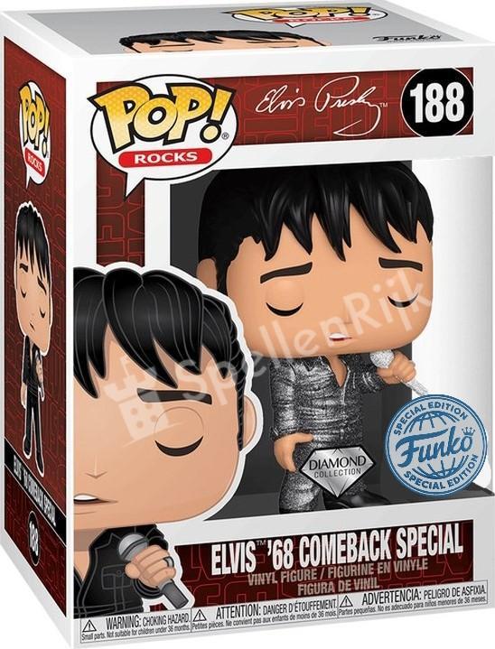 Funko Pop! - Elvis Presley 68 Comeback (Diamond Edition), Verzamelen, Poppetjes en Figuurtjes, Nieuw, Verzenden