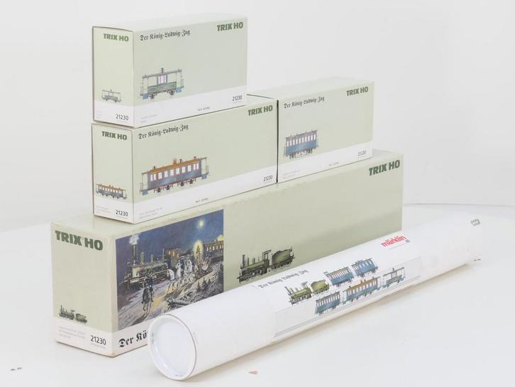 Schaal H0 Trix 21230 5-delige Der König-Ludwig-Zug trein..., Hobby en Vrije tijd, Modeltreinen | H0, Gelijkstroom, Overige typen