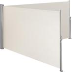 Aluminium dubbele windscherm uitschuifbaar met oprolmechanis, Tuin en Terras, Zonneschermen, Verzenden, Nieuw
