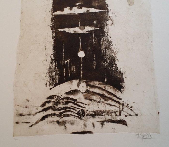 Johnny Friedlaender (1912-1992) - Paysage, etching signed, Antiek en Kunst, Antiek | Overige Antiek