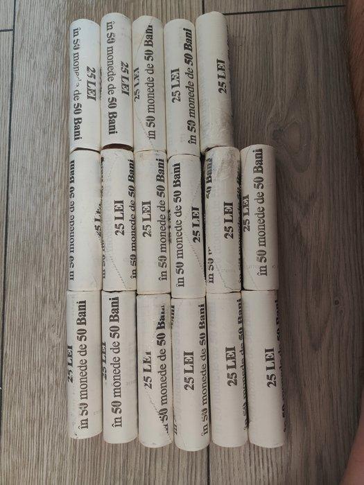 Roemenië. 50 Bani 17x Bank Rolls (50 pcs. in one) 2010/2020, Postzegels en Munten, Munten | Europa | Niet-Euromunten