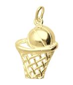 Gouden Basketbal in net ketting hanger, Verzenden, Nieuw