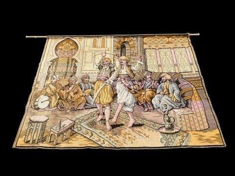 Wandtapijt - 170 cm - 129 cm - Oosters - Aubussson, Antiek en Kunst, Curiosa en Brocante