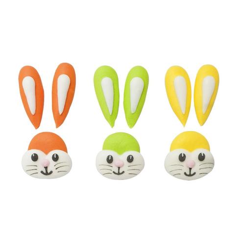 Suikerdecoratie Konijn 3,5cm 3st., Hobby en Vrije tijd, Taarten en Cupcakes maken, Nieuw, Verzenden