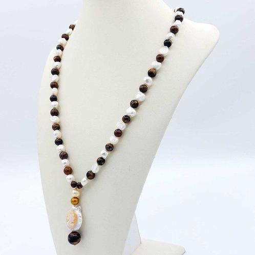 Zonder Minimumprijs - Ketting met hanger Geel goud, Zilver, Sieraden, Tassen en Uiterlijk, Antieke sieraden