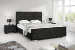 Tweepersoonsbed Aventura Diamond - Zwart - 180x200 cm, Nieuw, 180 cm, Verzenden, 200 cm