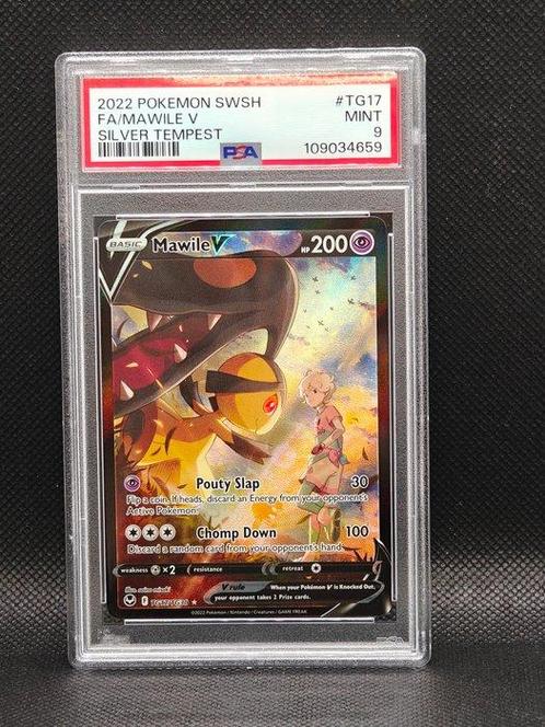 Pokémon - 1 Graded card - Mawile V - NO RESERVE TG17 Foil -, Hobby en Vrije tijd, Verzamelkaartspellen | Pokémon