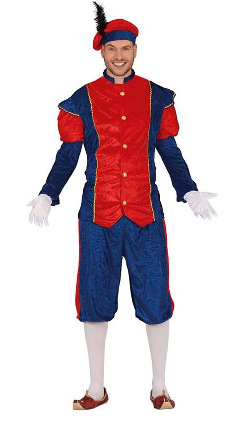 Pietenpak Rood/Blauw, Hobby en Vrije tijd, Feestartikelen, Nieuw, Verzenden